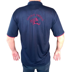 Camisa Polo Masculina Bordado Cavalo Crioulo com Detalhe no Peitilho e na Manga Adulta-Los Regallos