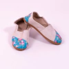alpargata bege e floral feminina infantil