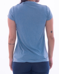 Camiseta Baby Look Estampa Ferradura Azul - Tropilha - comprar online