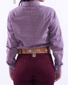 Camisa Camisete Quadriculada Feminina 100% Algodão - Montés - Casa do Gaúcho