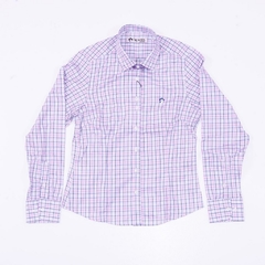 Imagem do Camisa Camisete Quadriculada Feminina 100% Algodão - Montés