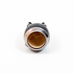 Cuia Rústica Couro Bocal de Inox - Mate.com-vista-porongo