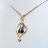 colar folheado a ouro com pingente nossa senhora