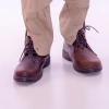 botina em couro graxo masculina adulto com cadarco