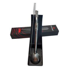 Bomba de Chimarrão Resfriador com Desenho Cursos Inox com Rosca - Bortonaggio na internet