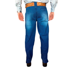 Bombacha Com Favo e Elastano Masculina Adulta-La Frontera jeans costas