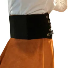 cinto prenda couro com elastico anita