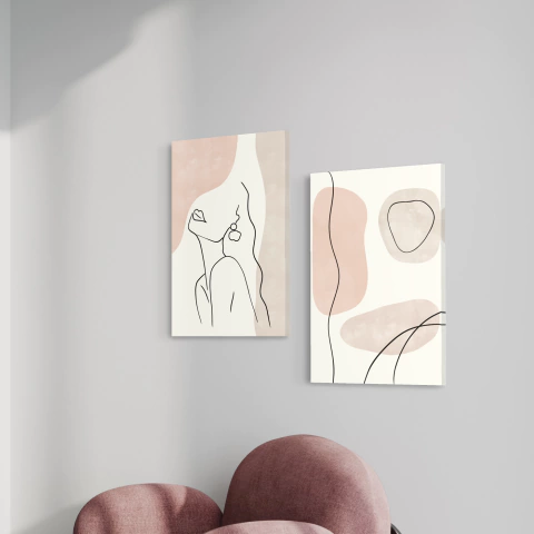 Set 2 Canvas - Boho Mujer Nude