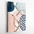 Set 2 Canvas - Formas Rosa y Azul - comprar online