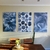 Set 3 Canvas - Abstractos Azules