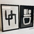 Set 2 con Marco - Abstractos B&W - comprar online