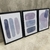 Set 3 Con Marco - Brush Strokes Purple