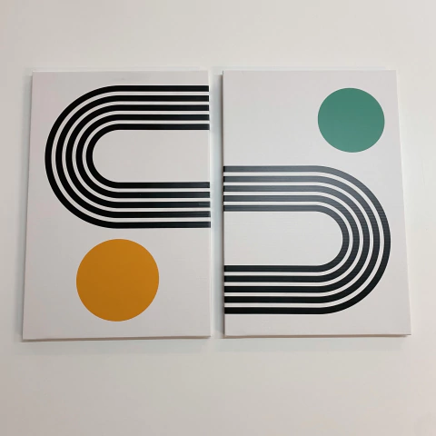 Set 2 Canvas - Dots & Lines