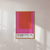 Con Marco - Galerie D'Art Rojo y Fucsia - comprar online