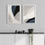 Set 2 con Marco - Abstractos Azul, Blanco y Gris - comprar online