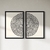 STOCK Inmediato - Set 2 Marco Negro - Circulo boho - 30x45 cm