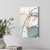 Canvas - Abstracto celeste y dorado 1