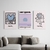 Set 3 Canvas - Andy Warhol y Haring Celeste y Lila en internet