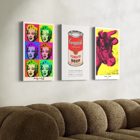 Set 3 Canvas - Andy warhol