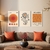 Set 3 Canvas - Arte naranja - comprar online
