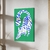 Canvas - Gato Fondo Verde en internet