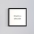 Personalizado con Marco y Vidrio Cuadrado 1x1