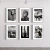 Set Wall 6 con Marco - Mujeres iconic B&W - comprar online