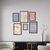 Set Wall 6 con Marco - Arte Pastel en internet