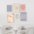 Set Wall 6 con Marco - Arte Pastel - FREE STYLE DECO