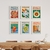 Set Wall 6 cuadros - Comida italiana en internet