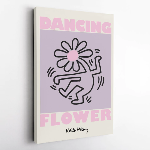 Canvas - Keith Haring Dancing Flower