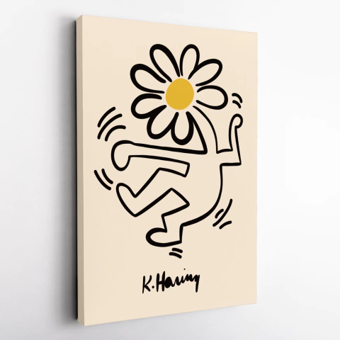 Canvas - Keith Haring Flower