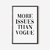 Con Marco - More Issues than Vogue