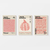 Set 3 Canvas - Yayoi Kusama Rosa en internet