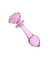Plug Anal de Vidro em Formato de Rosa