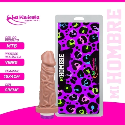 Prótese Realística com Vibro 15 X 4cm