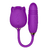 Vibrador Duplo em Formato de Rosa - Com Vai e Vem e Sucção Recarregável