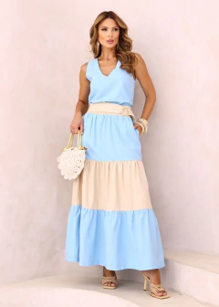 Imagem do Conjunto Cibele Azul/Crú (PRÉ-VENDA - ENVIOS E RETIRADAS A PARTIR DO DIA 22.12)