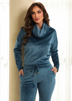 Conjunto Aline Azul Petróleo - loja online