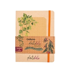 Caderno Plantaholic Capa Dura 80F 15Cmx20Cm Folha Pontilhada Leoarte - comprar online