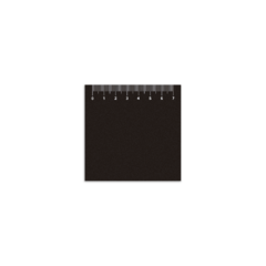 BLOCO ADESIVO PRETO REGUA - JOCAR OFFICE - comprar online