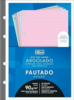 Refil Tiliflex Colegial Colorido 90G 80 Folhas - Tilibra
