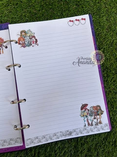 Refil de Fichario Monster High - Papelaria Ananda