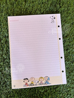 Refil de Folhas Snoopy - Papelaria Ananda - loja online