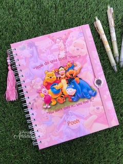 Caderno Pooh - Papelaria Ananda