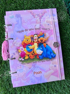 Fichário Pooh - Papelaria Ananda
