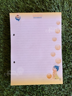Refil Folhas Fichário - Divertidamente - Papelaria Ananda - comprar online