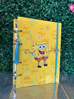 Fichário Bob Esponja - Papelaria Ananda