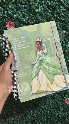 Caderno Tiana - A Princesa e o Sapo - Papelaria Ananda
