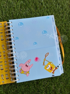 Agenda Bob Esponja 2025 - Papelaria Ananda - Papelaria Ananda